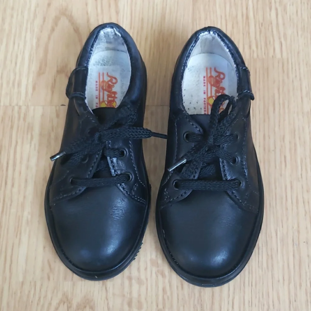 100% Leather European Toddler Classic Suit Shoes Size 7,5